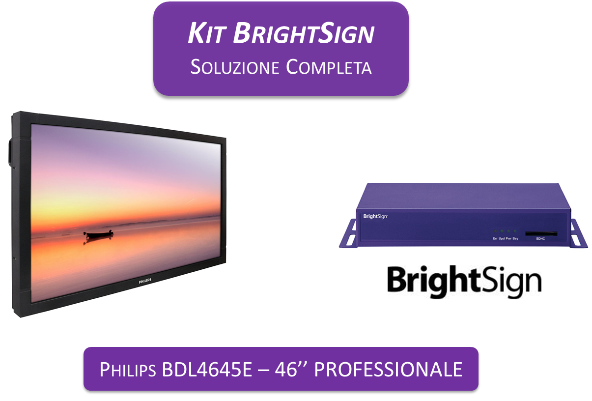 Display Plus BrightSign HD210 - Philips 46" PRO